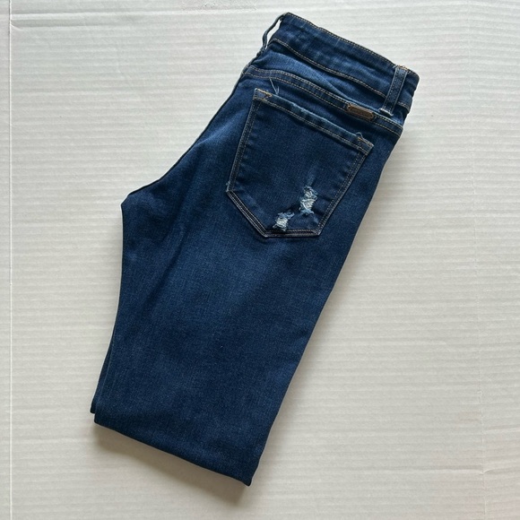 KanCan Skinny Distressed Women’s Jeans - Dark Wash - Sz 5/26 - Picture 6 of 12